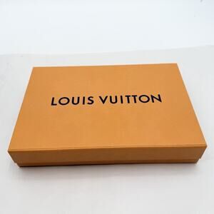 Louis Vuitton Authentic Orange Empty Magnetic Gift Box & Tissue 12" x 8" x 2"